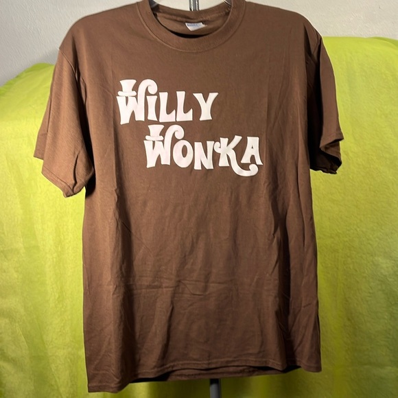 WILLY WONKA Brown Tee Like A Chocolate Bar 🍫 - Picture 1 of 5